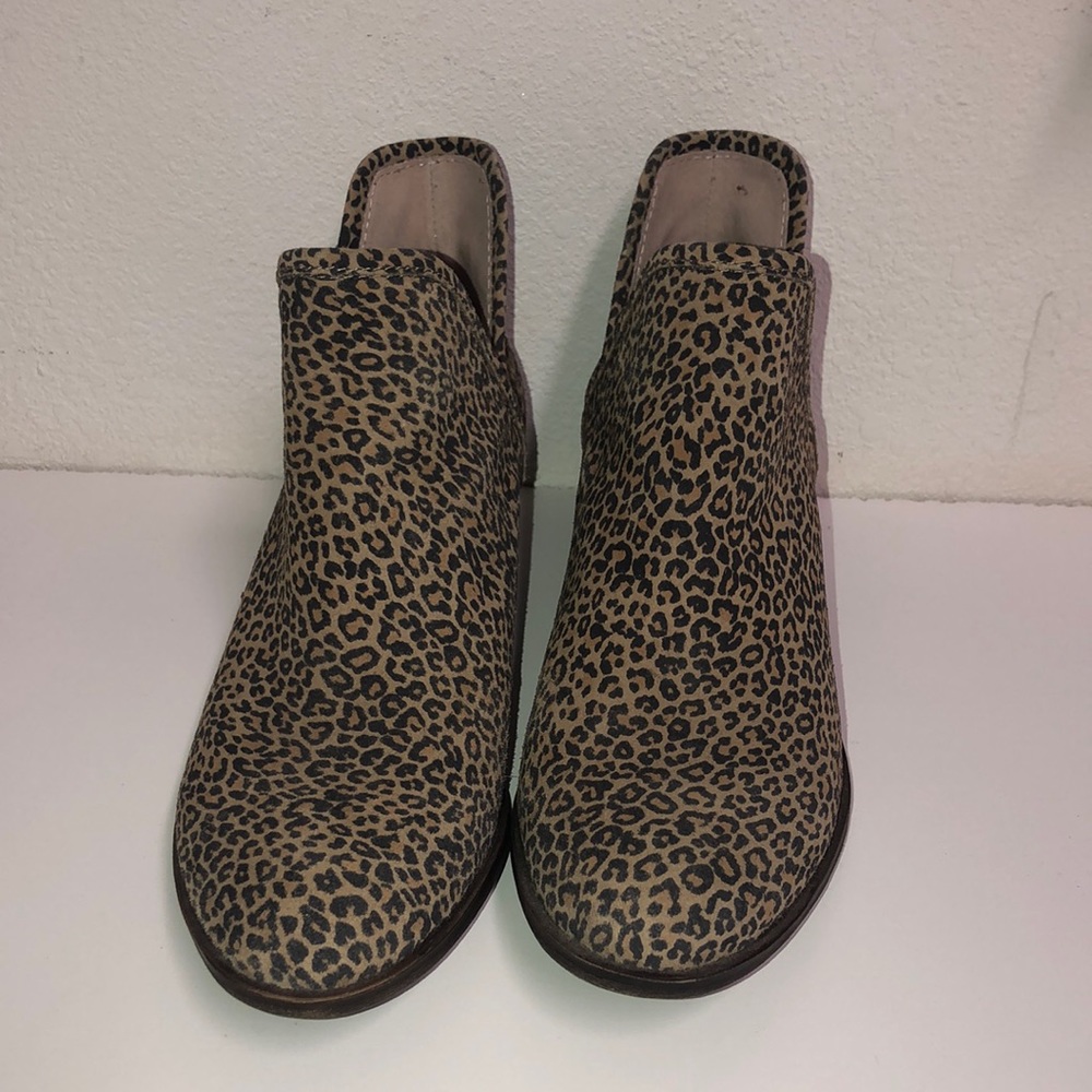 Lucky Brand Leopard Print ankle  Bootie size 81/2